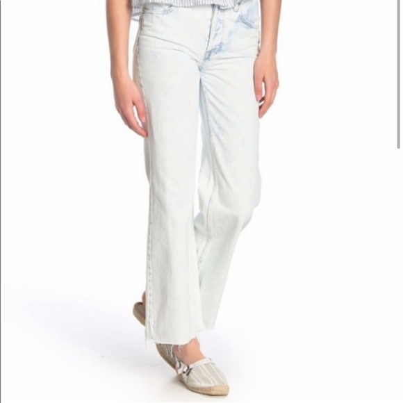 Free People We The Free Vintage Wide Leg Straight Leg Flare Gold Coast Jeans 29 - Picture 2 of 16